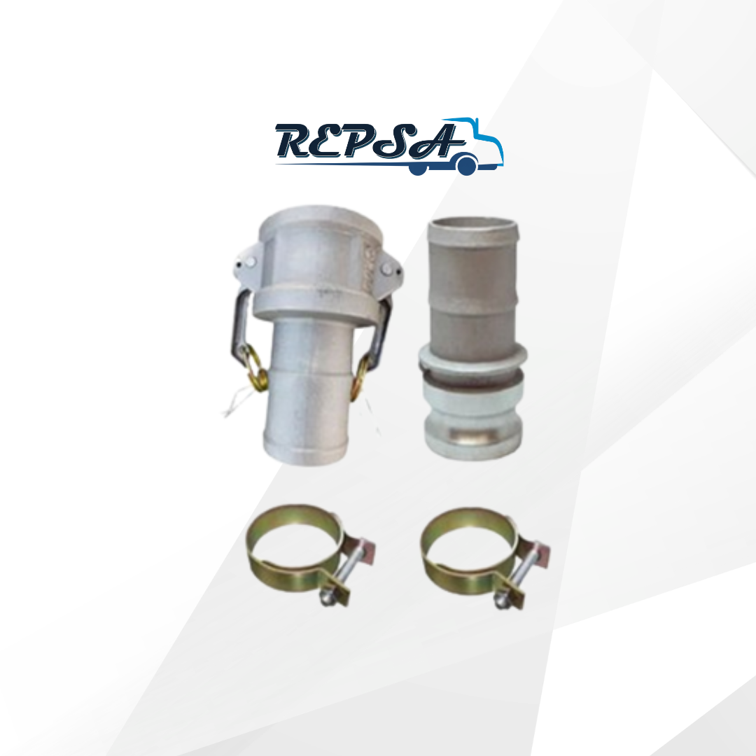 Conexiones Rapidas Camlock y Abrazadera T-bolt.