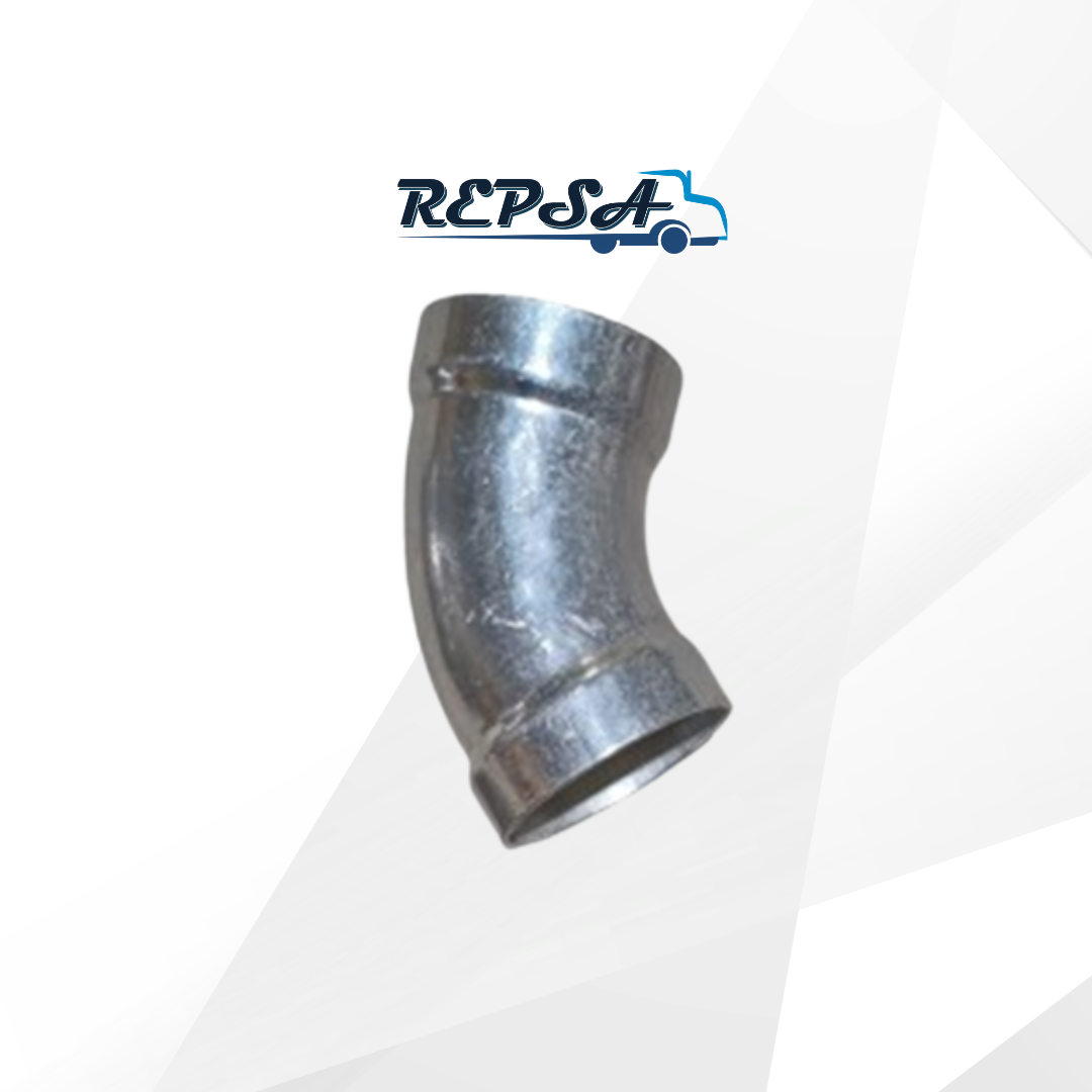 Codo Aluminio 3" 90 radio largo Ced. 10.